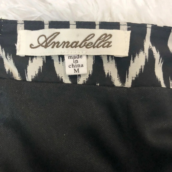 🍁 Annabella | Black & White Ikat Mini Skirt - Picture 5 of 6